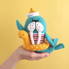 TRITON THE WALRUS amigurumi pattern by Natura Crochet