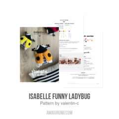 ISABELLE funny ladybug amigurumi pattern by valentin.c