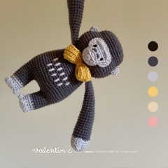 JEJE elegant and coquettish gorilla amigurumi by valentin.c