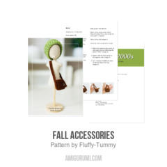 Fall accessories amigurumi pattern by Fluffy Tummy