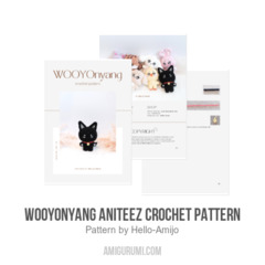 WOOYOnyang ANITEEZ Crochet Pattern amigurumi pattern by Hello Amijo