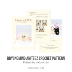 bbyongMING Aniteez Crochet Pattern amigurumi pattern by Hello Amijo