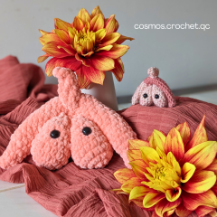 Cleo the clitoris - anatomical  amigurumi pattern by Cosmos.crochet.qc