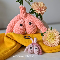 Cleo the clitoris - anatomical  amigurumi pattern by Cosmos.crochet.qc