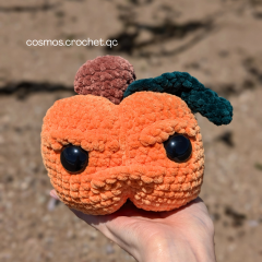 Grumpkin the Pumpkin amigurumi pattern by Cosmos.crochet.qc