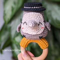 Mortimer the plague doctor  amigurumi by Cosmos.crochet.qc