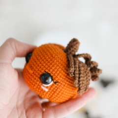 Halloween Pumpkin amigurumi by Crocheniacs