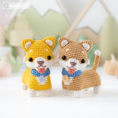 Friendy April with Timmy the Corgi amigurumi pattern by AradiyaToys