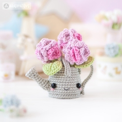 Kawaii Watering Can (Hydrangea) amigurumi pattern by AradiyaToys