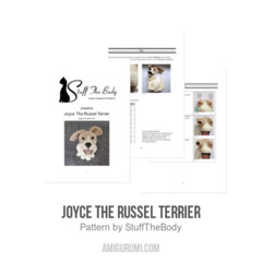 Joyce The Russel Terrier amigurumi pattern by StuffTheBody