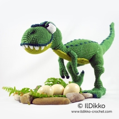  T-mothy the T-rex amigurumi by IlDikko