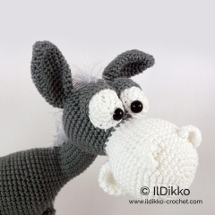 Dusty the Donkey amigurumi by IlDikko