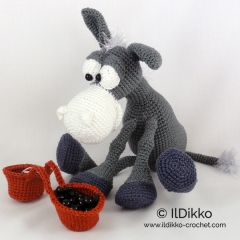 Dusty the Donkey amigurumi pattern by IlDikko