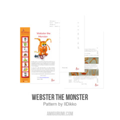 Webster the Monster amigurumi pattern by IlDikko