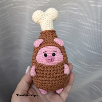 Piggy in a Chicken Drumstick Costum amigurumi pattern by VenelopaTOYS