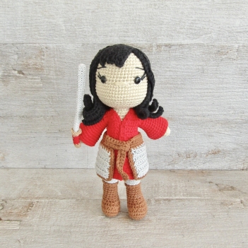 Mulan amigurumi pattern by Tejidos con alma