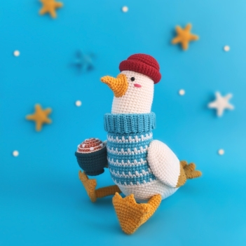 ERNEST THE SEAGULL amigurumi pattern by Natura Crochet