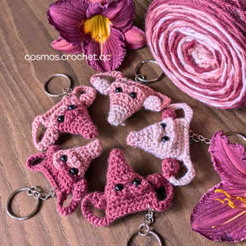 Usrula the angry Uterus  amigurumi pattern by Cosmos.crochet.qc