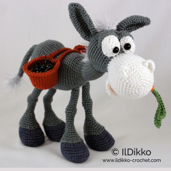 Dusty the Donkey amigurumi pattern by IlDikko