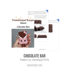 Chocolate Bar amigurumi pattern by VenelopaTOYS