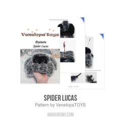 Spider Lucas amigurumi pattern by VenelopaTOYS