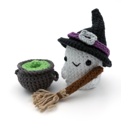 Halloween Ghost and Accessories amigurumi by MevvSan