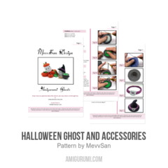 Halloween Ghost and Accessories amigurumi pattern by MevvSan