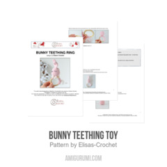 Bunny Teething Toy amigurumi pattern by Elisas Crochet