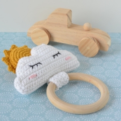 Cloud and Sun Teething Toy amigurumi by Elisas Crochet