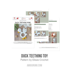 Duck Teething Toy amigurumi pattern by Elisas Crochet