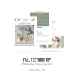 Fall Teething Toy amigurumi pattern by Elisas Crochet