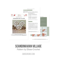 Scandinavian Village amigurumi pattern by Elisas Crochet