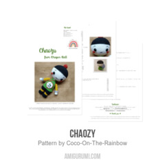 Chaozy amigurumi pattern by Coco On The Rainbow