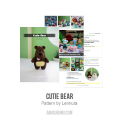 Cutie Bear amigurumi pattern by Lennutas