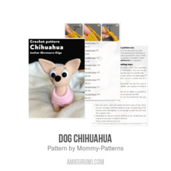 Dog Chihuahua amigurumi pattern by Mommy Patterns