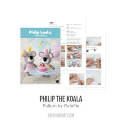 Philip the Koala amigurumi pattern by GatoFio