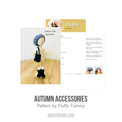 Autumn accessories amigurumi pattern by Fluffy Tummy