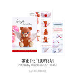 Skye the teddybear amigurumi pattern by Handmade by Halime