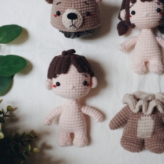 Chibi OUTFIT BEAR amigurumi pattern by woolly.doodly