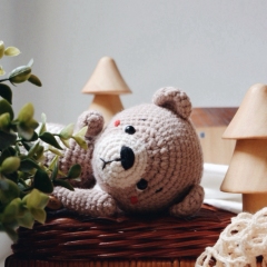 Chubby Bailey The Brown Bear amigurumi pattern by woolly.doodly