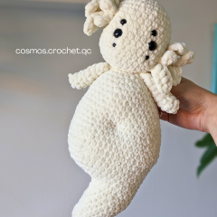 Cumulus the wind elemental amigurumi by Cosmos.crochet.qc