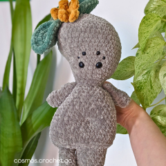 Freya the earth elemental amigurumi pattern by Cosmos.crochet.qc