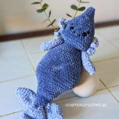 Triton the water elemental amigurumi pattern by Cosmos.crochet.qc