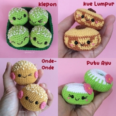 Yummy Indonesian Snacks amigurumi by Audrey Lilian Crochet