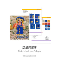 Scarecrow amigurumi pattern by Iryna Zubova