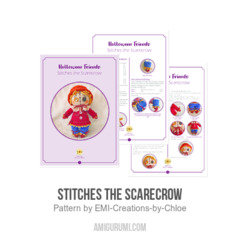 Stitches the Scarecrow amigurumi pattern by EMI Creations by Chloe