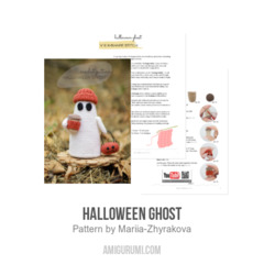 Halloween Ghost amigurumi pattern by Mariia Zhyrakova