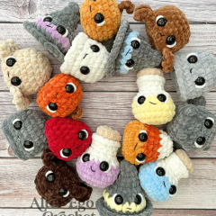 NO SEW Halloween plushies bundle amigurumi pattern by Alter Ego Crochet