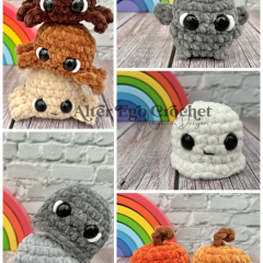 NO SEW Halloween plushies bundle amigurumi pattern by Alter Ego Crochet