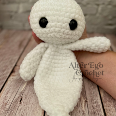 NO SEW Little Boo the Ghost Lovey amigurumi pattern by Alter Ego Crochet